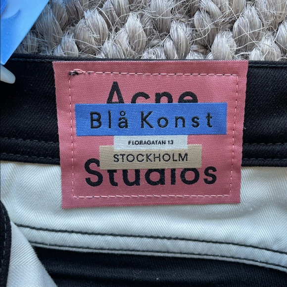 [NEW] Acne Studios SLIM FIT MENs JEANS PANTS // NORTH STAY BLACK (Size 30) - Picture 8 of 11
